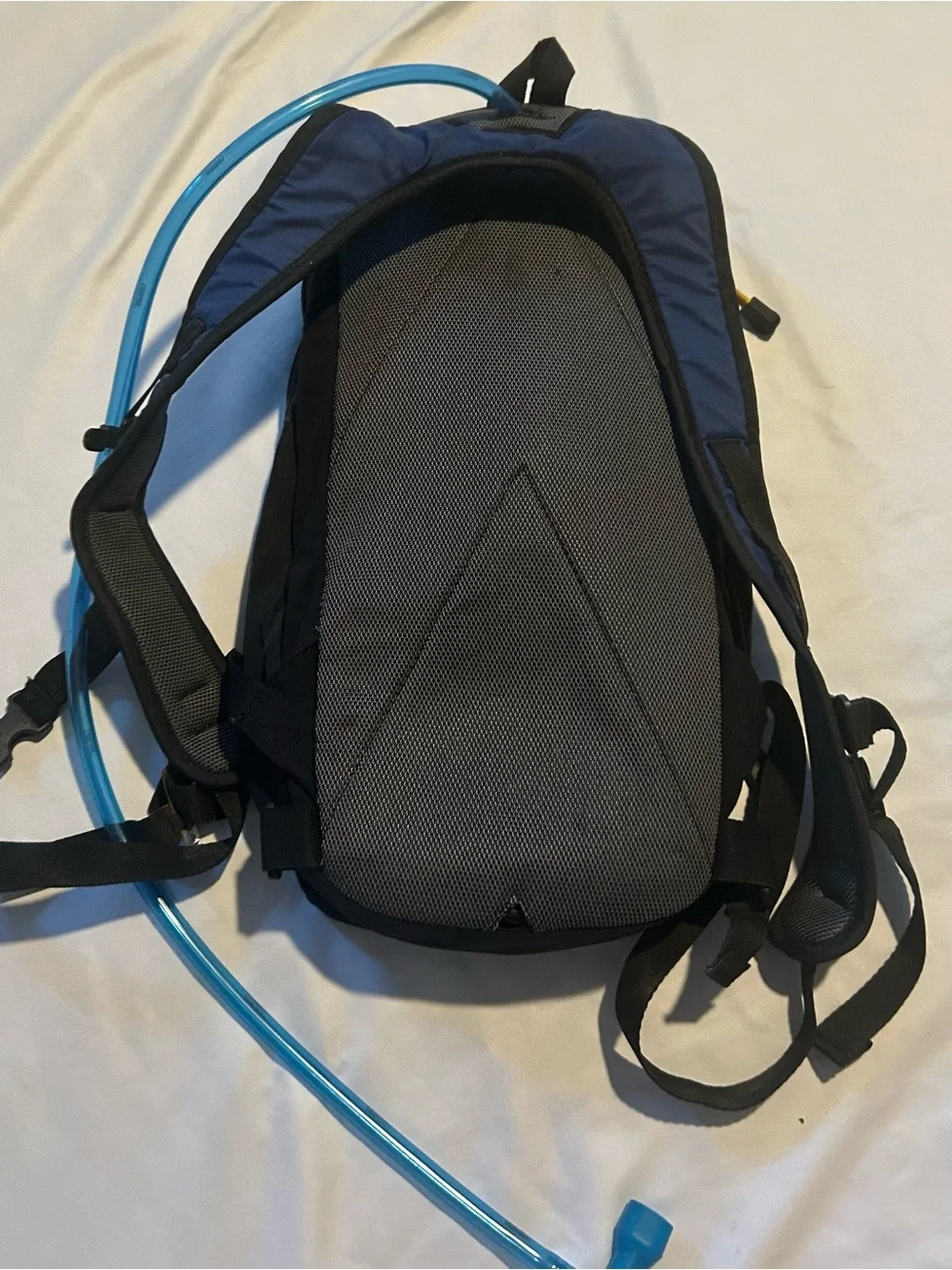 CamelBak Blue and Black Hydration Backpack with Yellow Accents